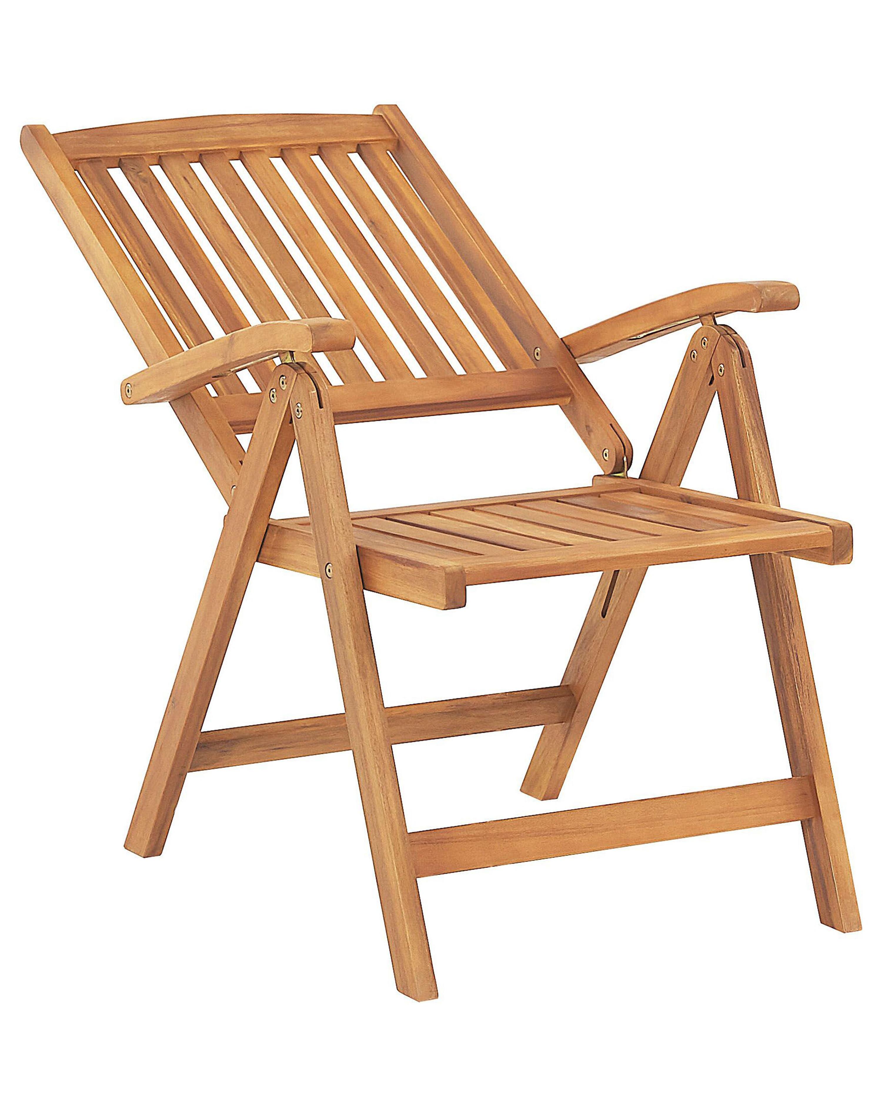 Set van 2 tuinstoelen JAVA Acaciahout Lichtbruin