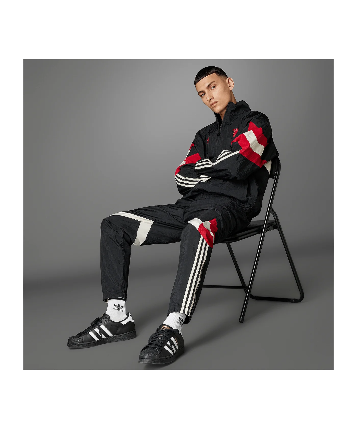 adidas Originals Manchester United Trainingshose Schwarz