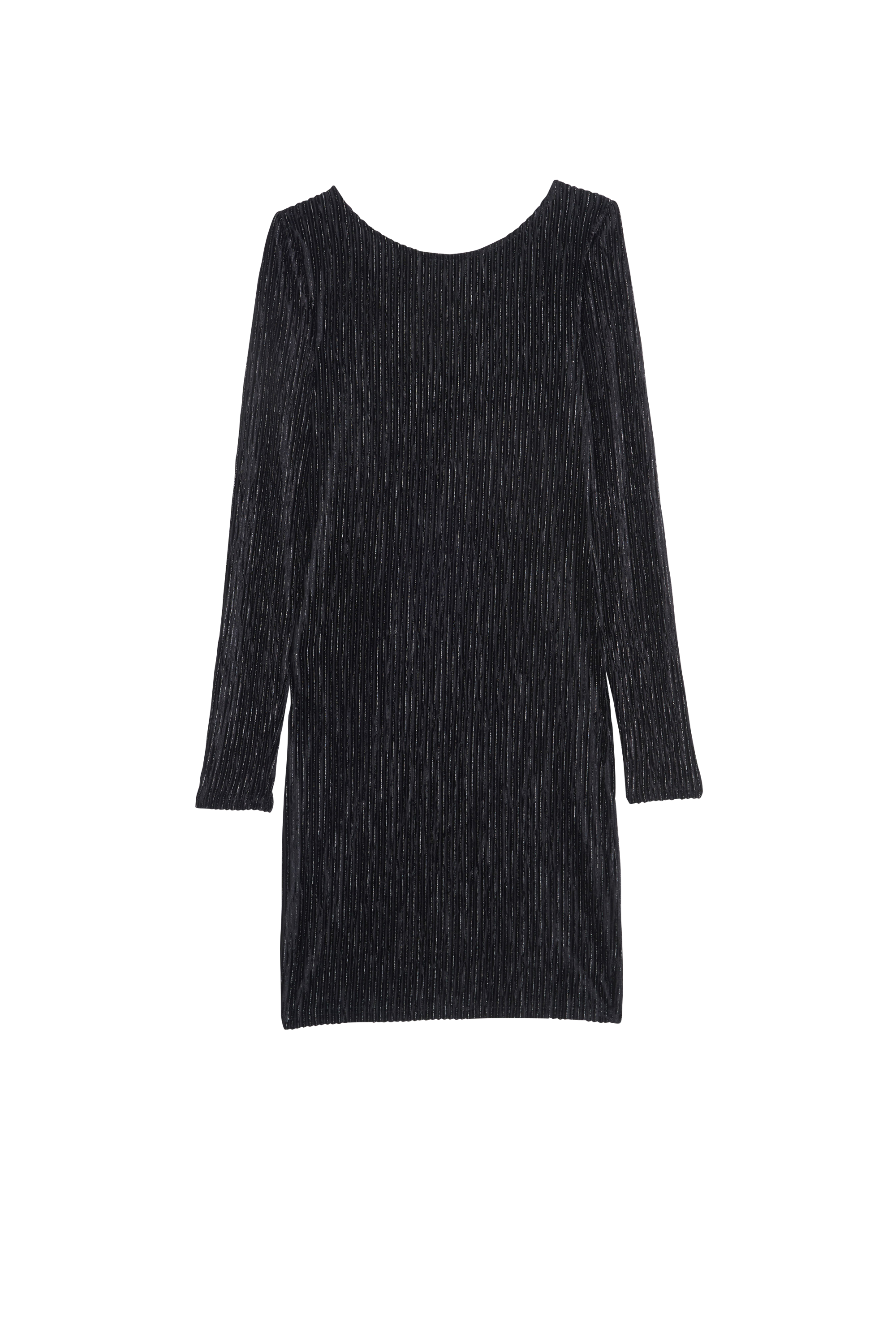NOISY MAY robe  NMFRYD L/S BOAT NECK SHORT DRESS Noir