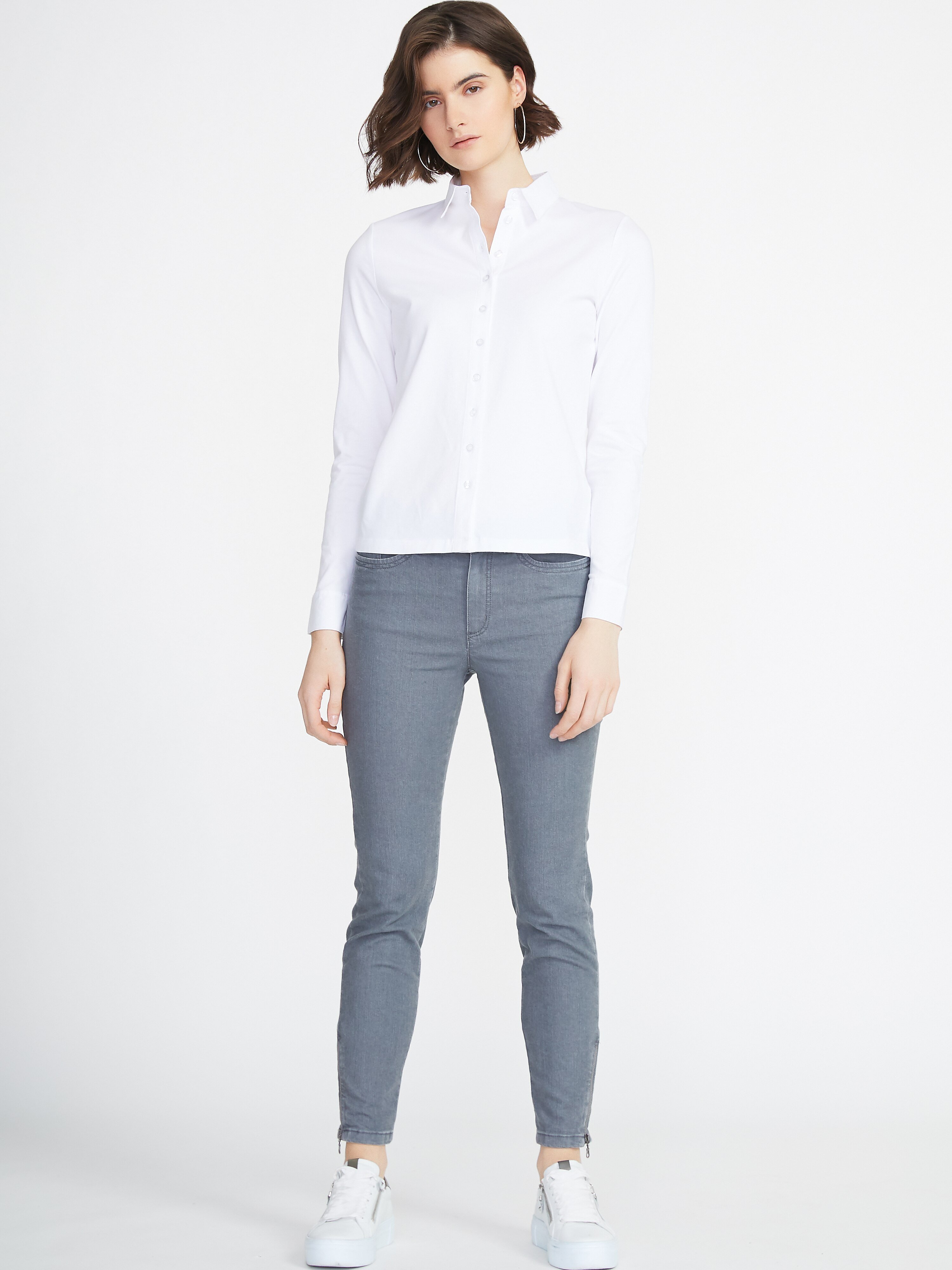 Jersey-Bluse