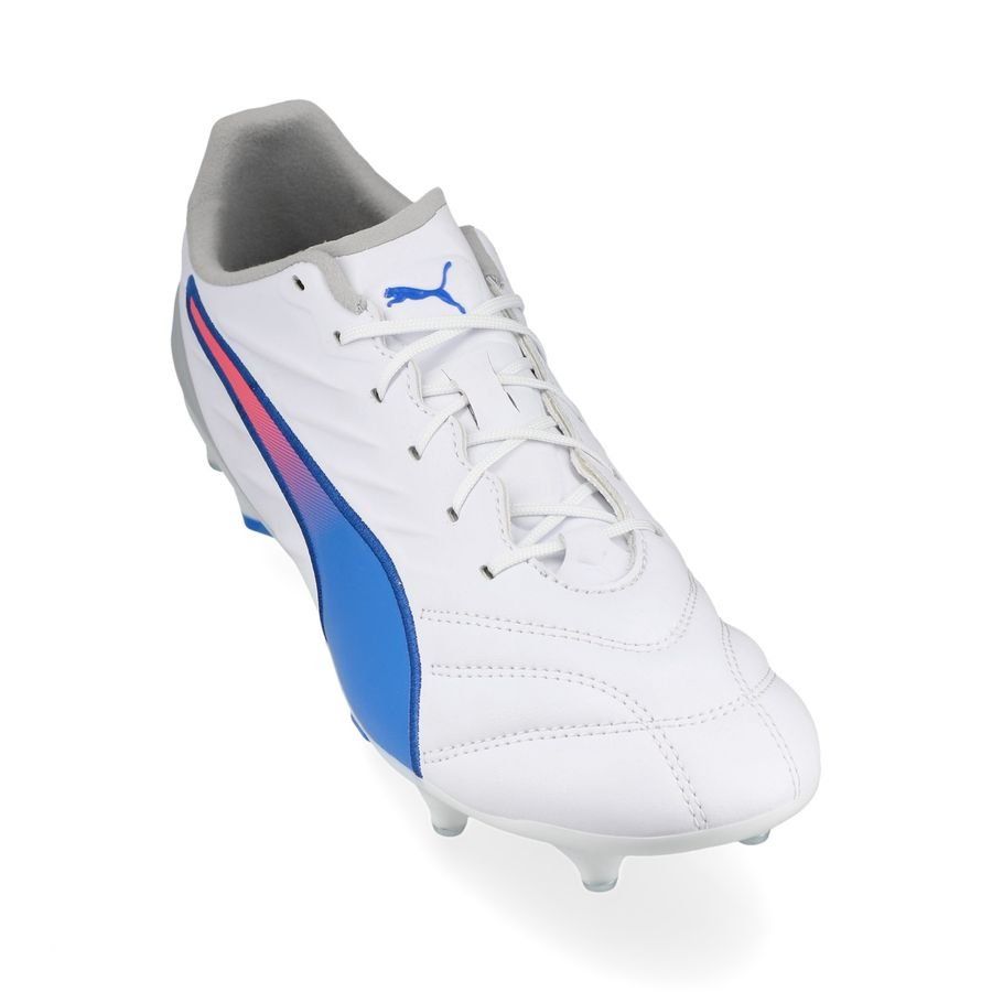 PUMA King Pro SG Formula - Blanc/Bleu/Flat Light Gray
