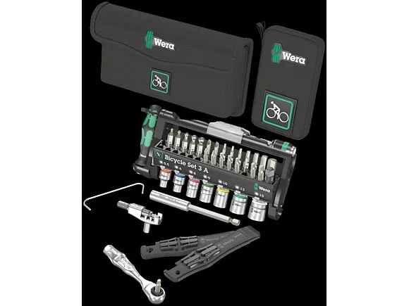 Wera 05004183001, Værktøjskasse, Cykel værktøjssæt, Universel, Sort, Grøn, Sølv, Sort, Tjekkiet