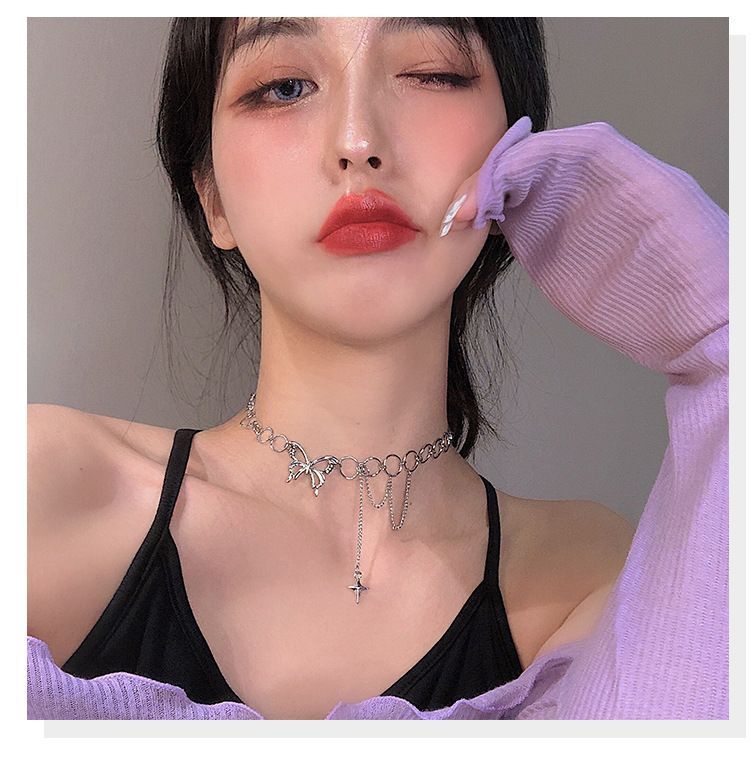 Poppin - Vlinder hanger choker