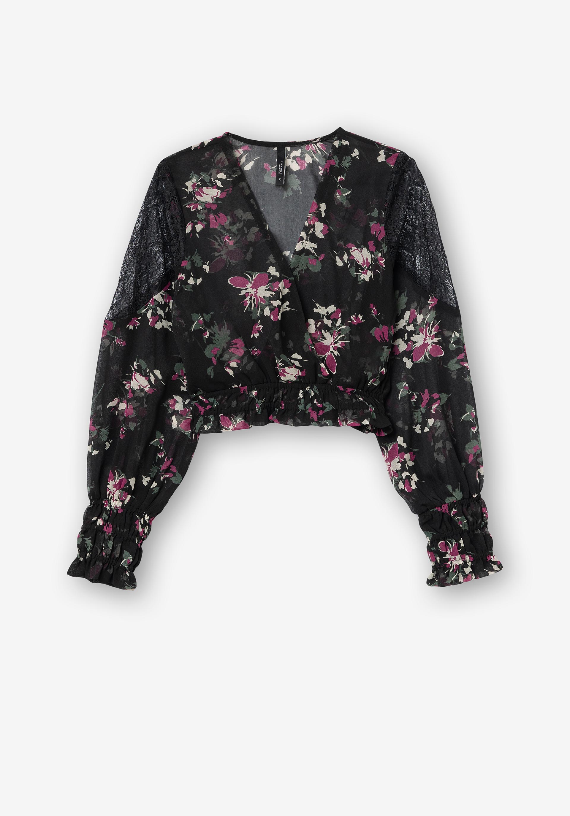Blusa Cropped Estampado Floral