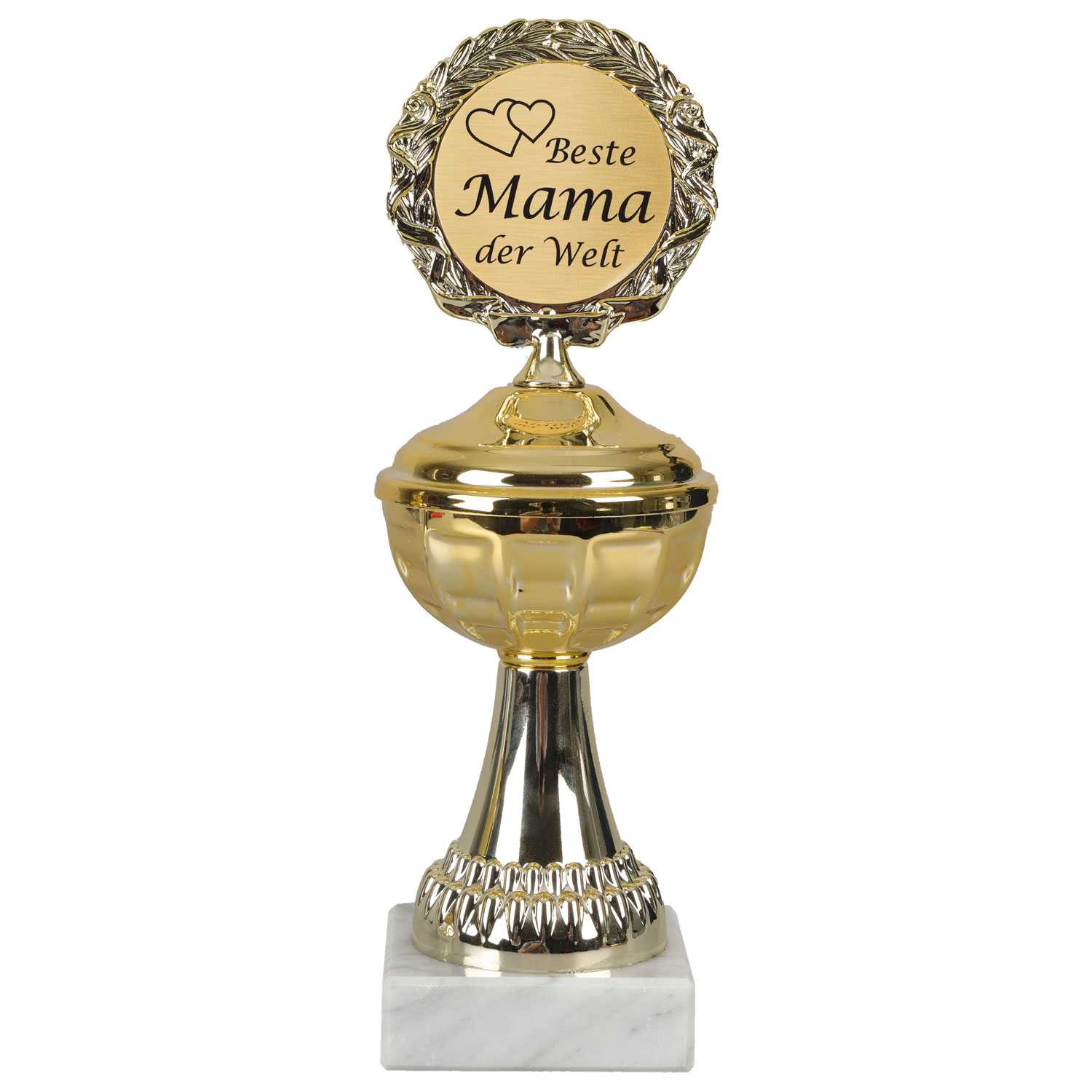 Pokal Gold auf Marmorsockel 22,5 cm 6fach