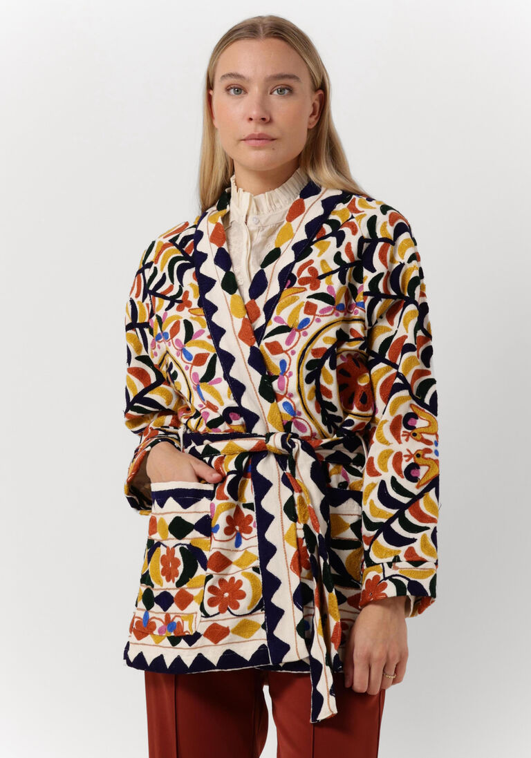 SISSEL EDELBO gebroken wit sissel edelbo kimono salome blanket jacket