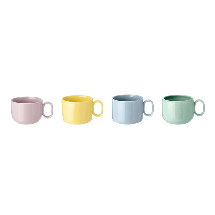 Rig-Tig by Stelton - Mix’n’Match Tassen (4er-Set), blau / gelb / pink / grün