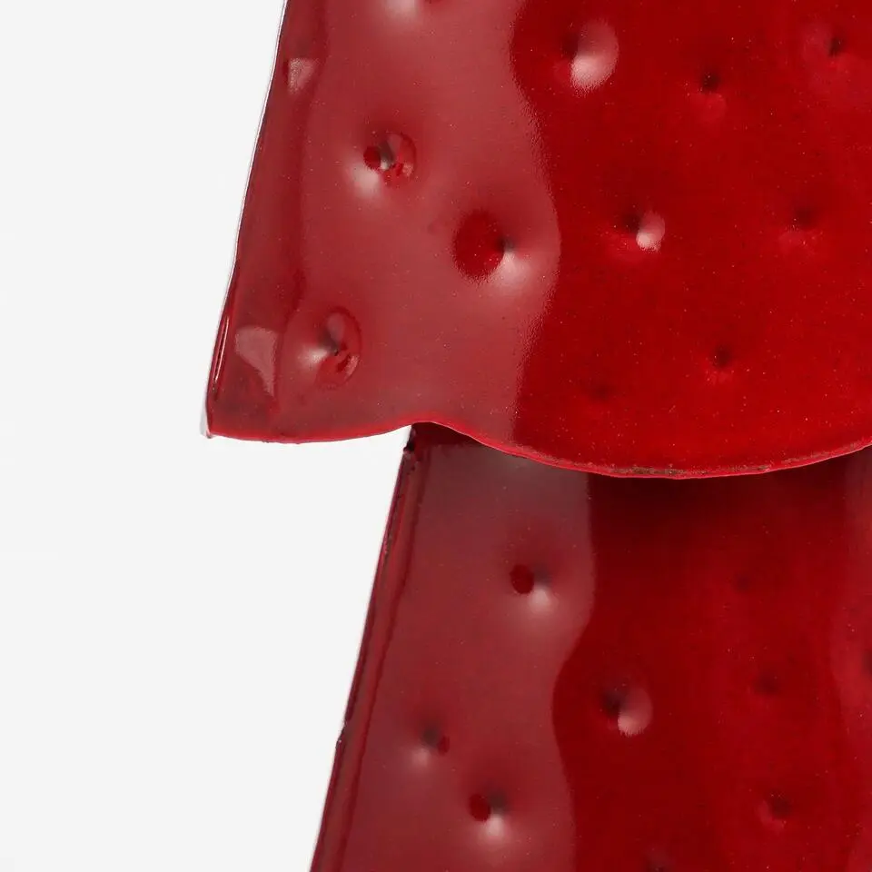 Mica Decorations Decoratie Kerstboom - L18 x B9 x H91 cm - IJzer - Rood
