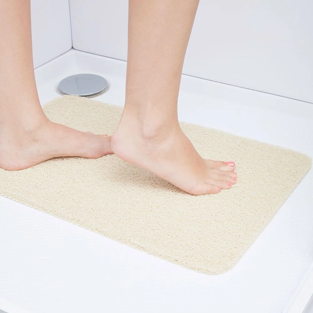 Tapis de douche anti-dérapant 60x40cm beige