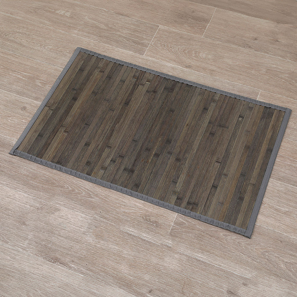 Tapis bambou gris 50x80cm