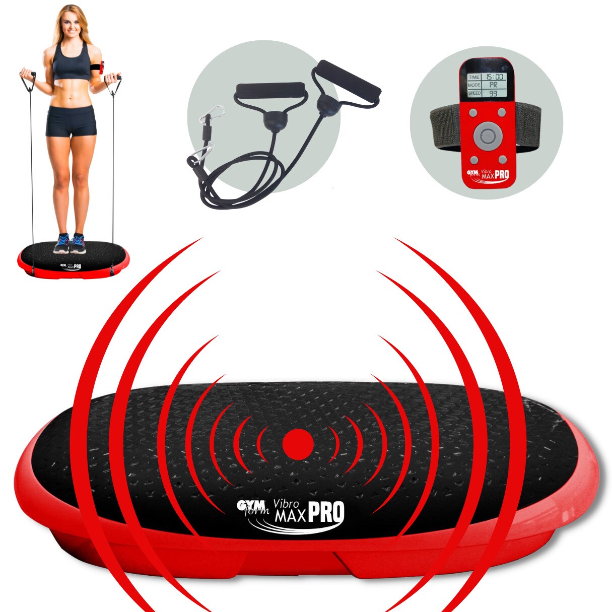 Gymform® Vibrationsplatte 3d Fitness Ganzkörper VibroMax Pro