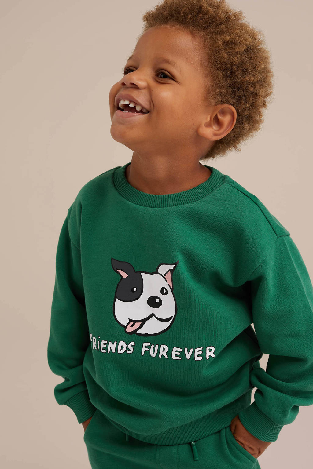 WE Fashion sweater groen