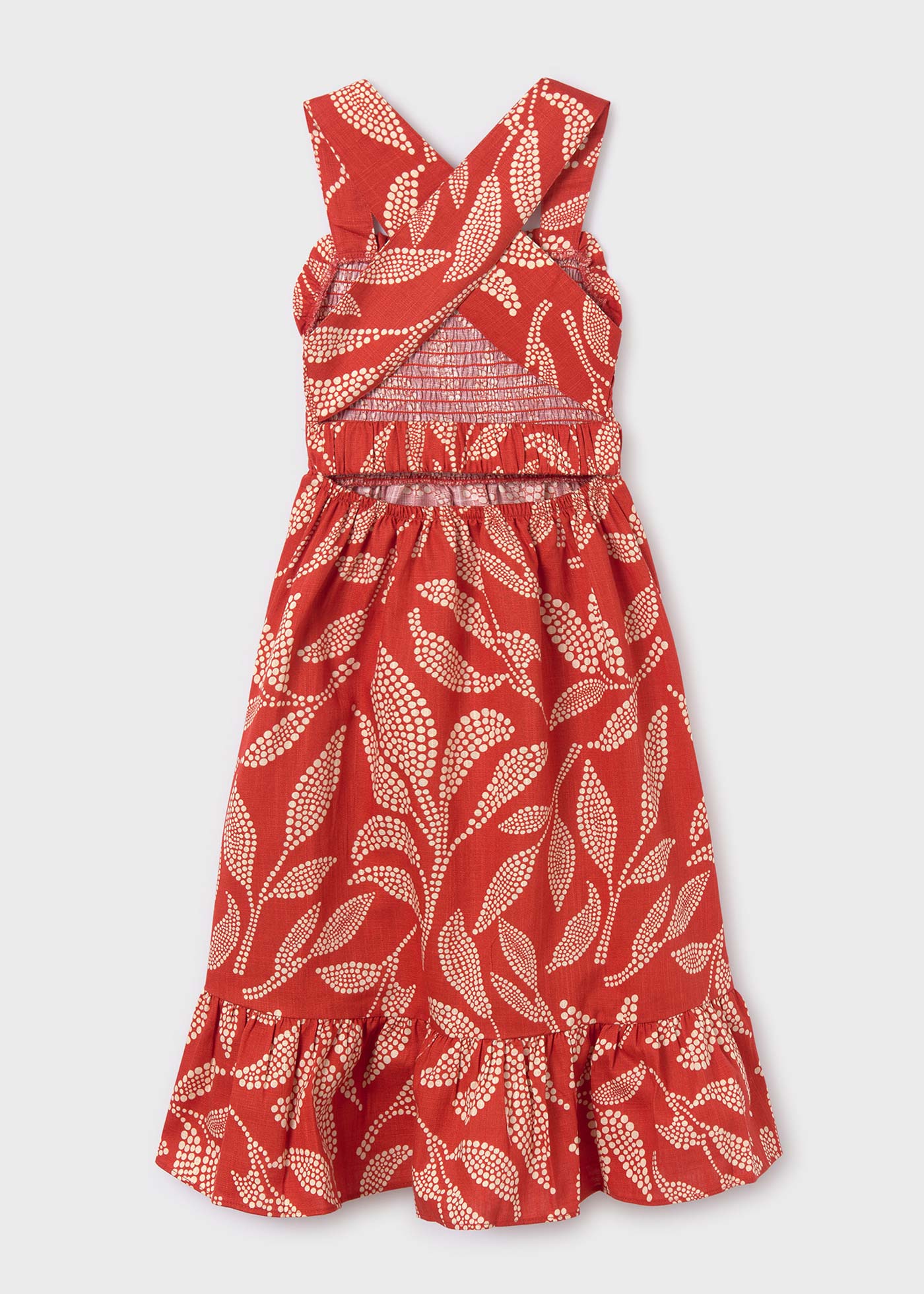 Vestido midi estampado para meninas