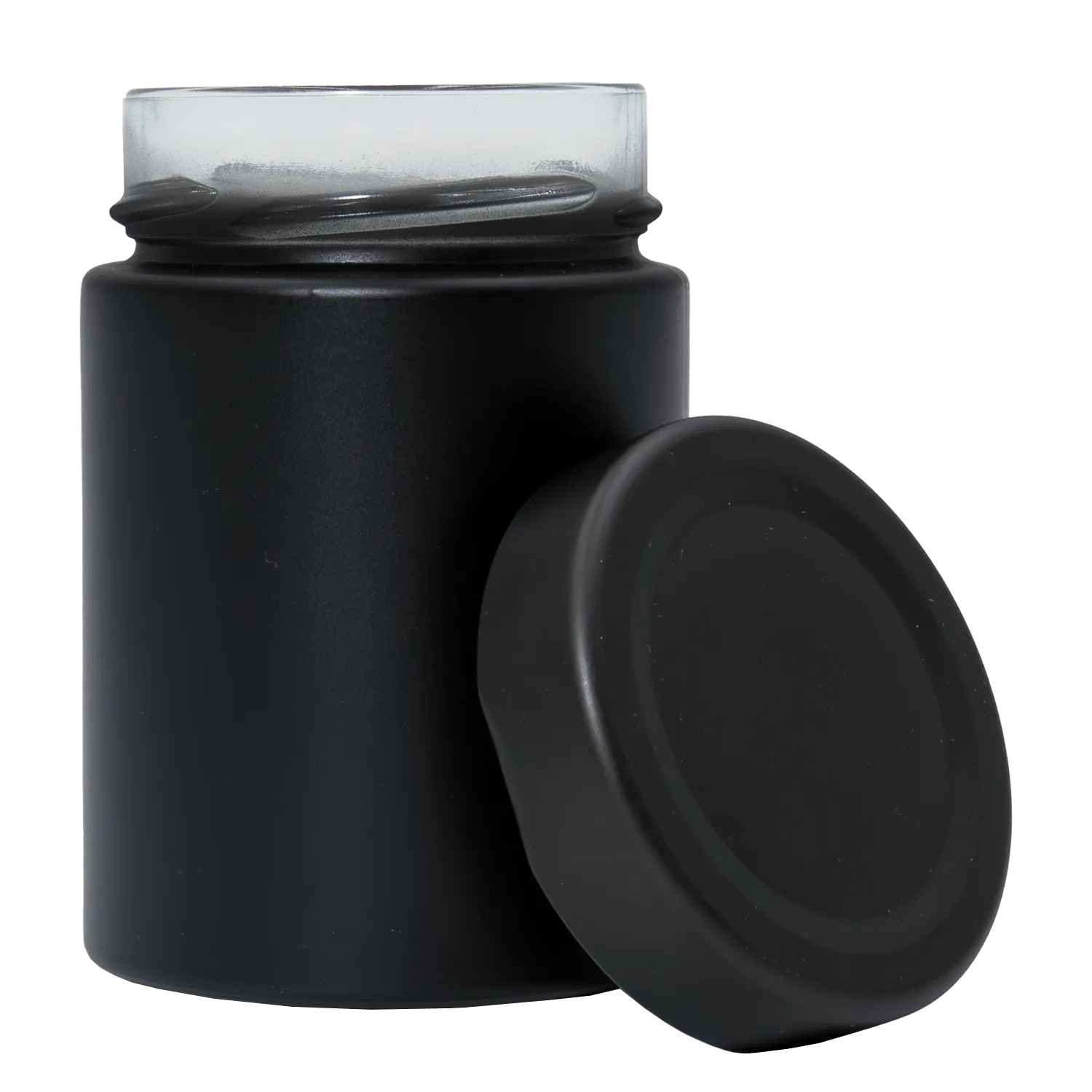 Gewürzglas, 6er-Set, schwarz, 192ml, 95 x 62 mm