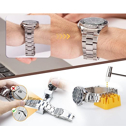 (149-tlg. Set) Universal Uhrenwerkzeug Set für Uhrenreparatur mit Pinzette / Gliederentferner / Uhrengehäusehalter / Schraubendreher
