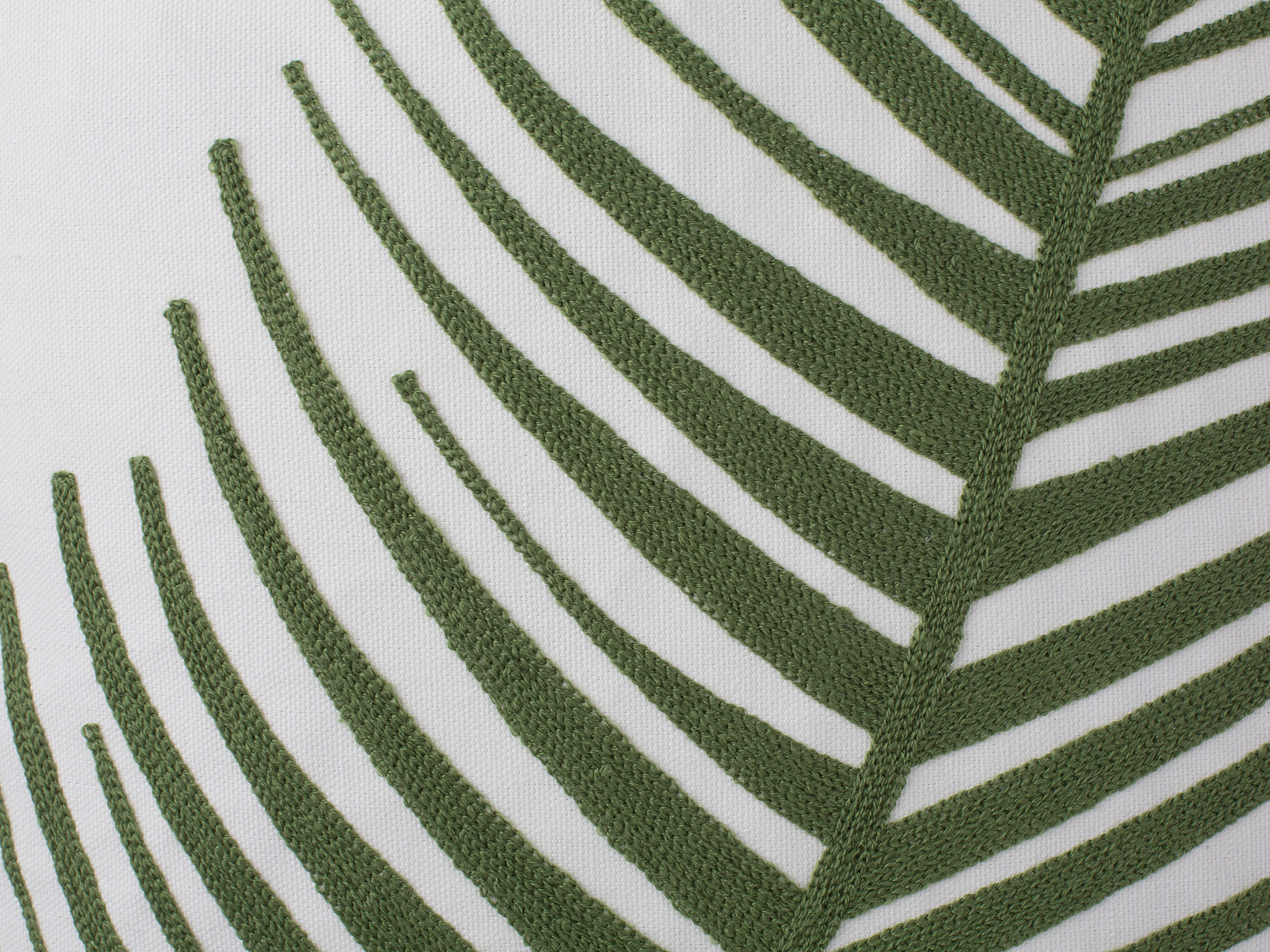 Set van 2 sierkussens AZAMI Katoen 45 x 45 cm Donkergroen bladpatroon