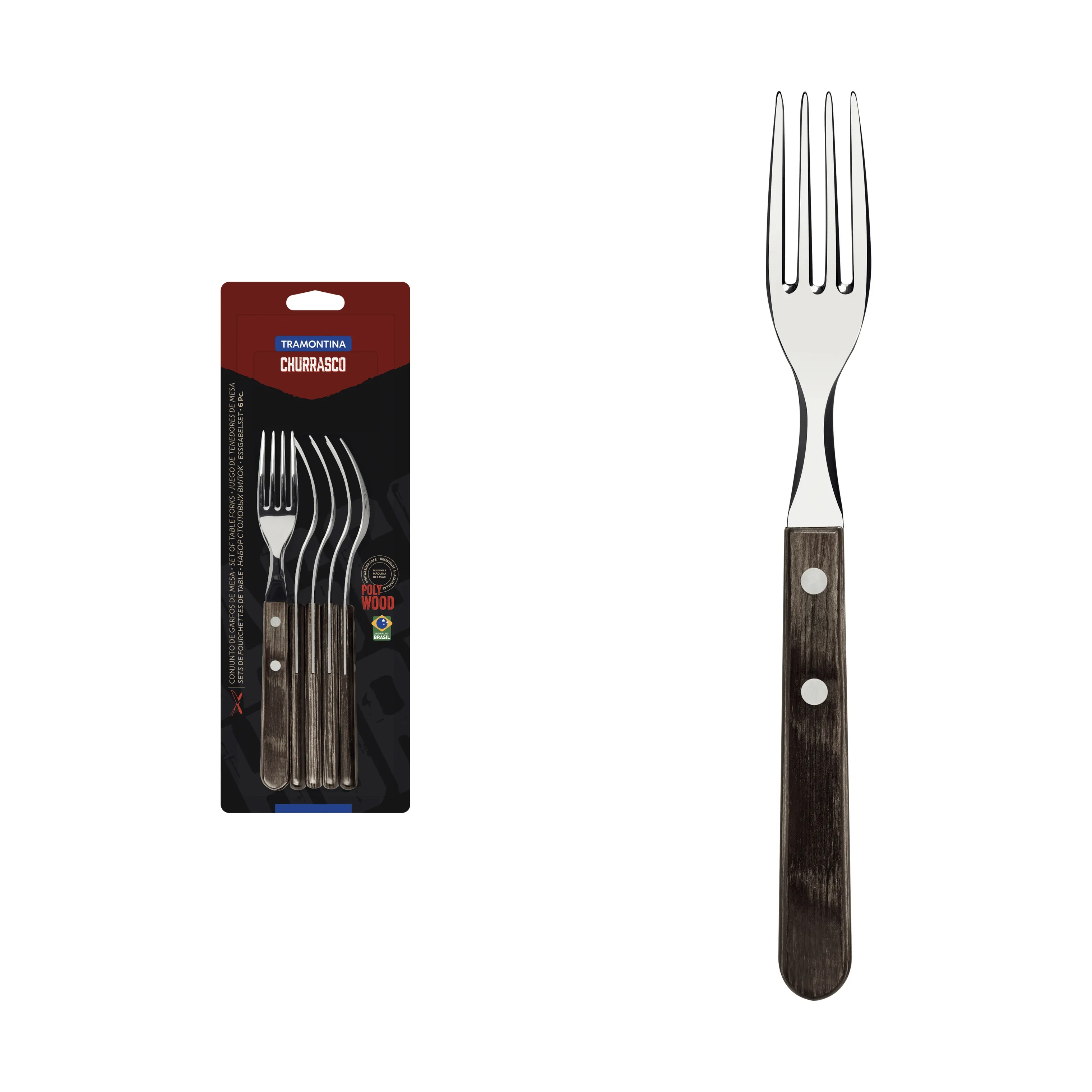 Tramontina Churrasco Medium Grillgaffel - 6 dele