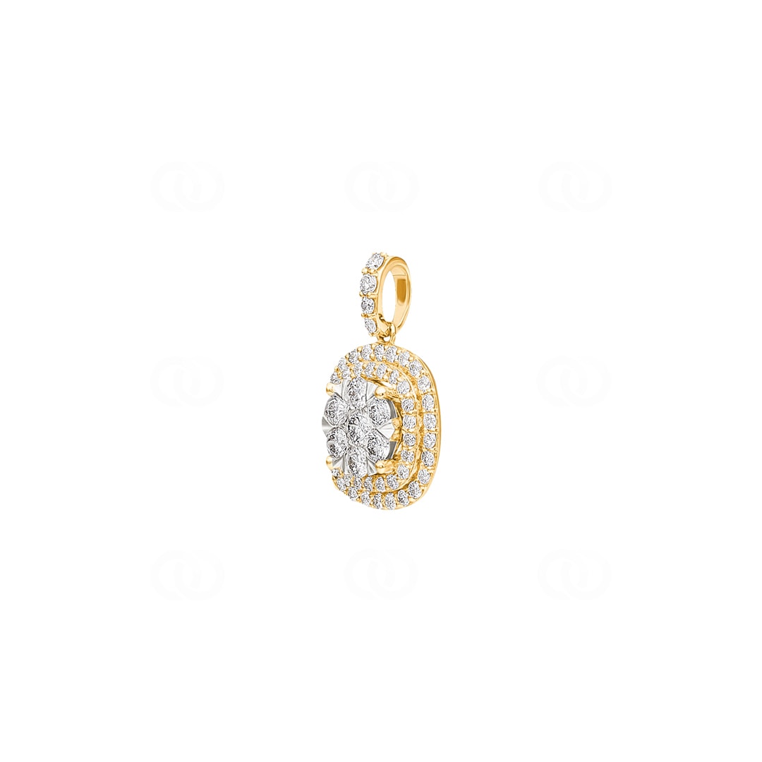 Anhänger 750/18 K Gelbgold mit Diamanten 1.00 ct H/si by CHRISTIAN
