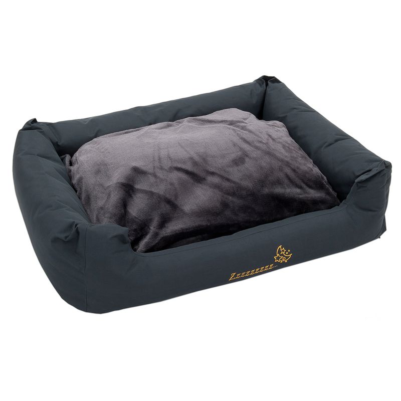 Panier Sleepy Time avec coussin, gris