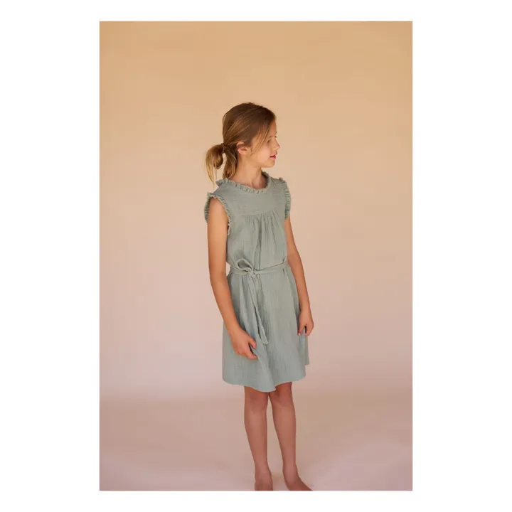 Longlivethequeen Robe Ruchée | Gris vert
