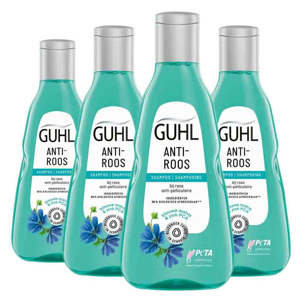 4x Guhl Shampoo Anti Roos250 ml