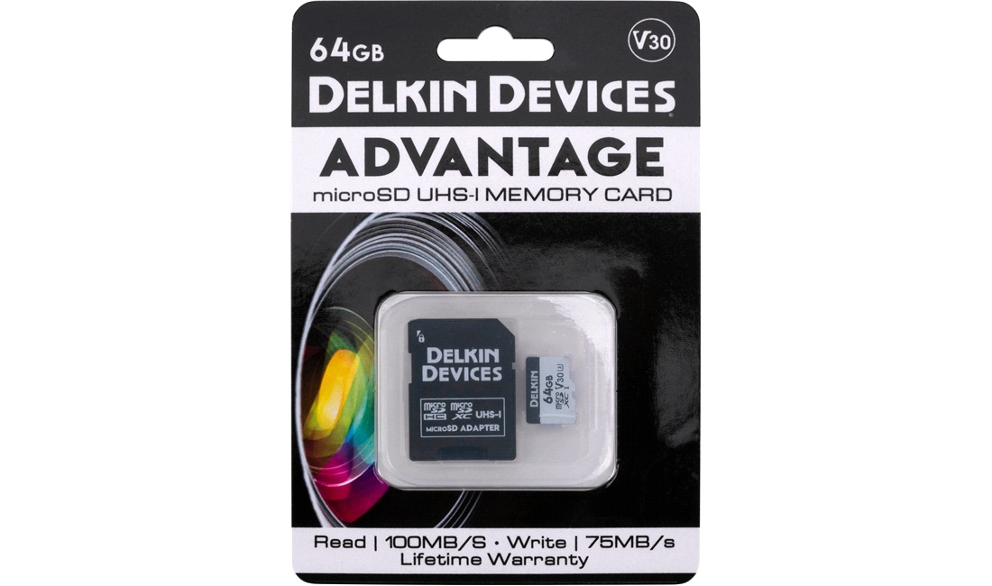 Delkin microSDXC Trail Cam Hyperspeed R100/W75 (V30) 64GB