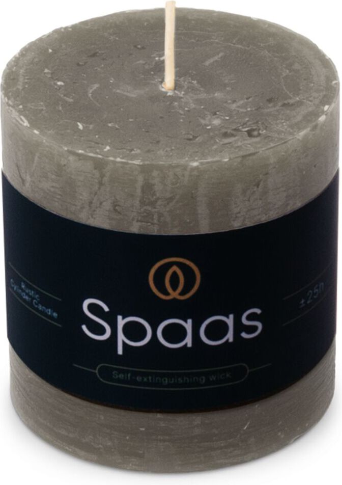 Spaas stompkaars Essential collection grijs 25 uur D 7 H 7 cm