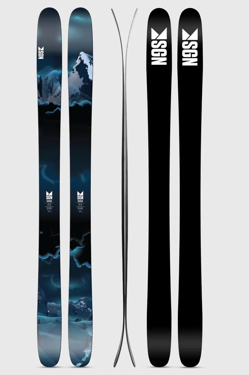 SGN Skis Rakkar Storm Blue Artwork