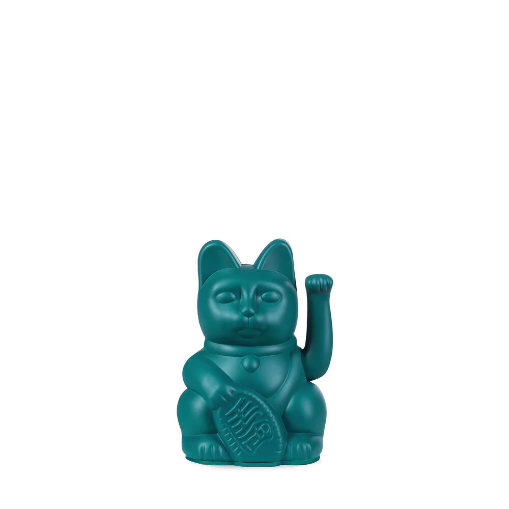 Donkey  Maneki-Neko kat, mini - grøn