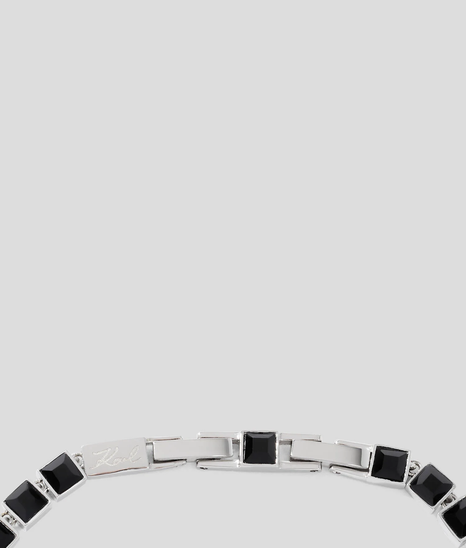 Collier de cristaux noirs - Argent