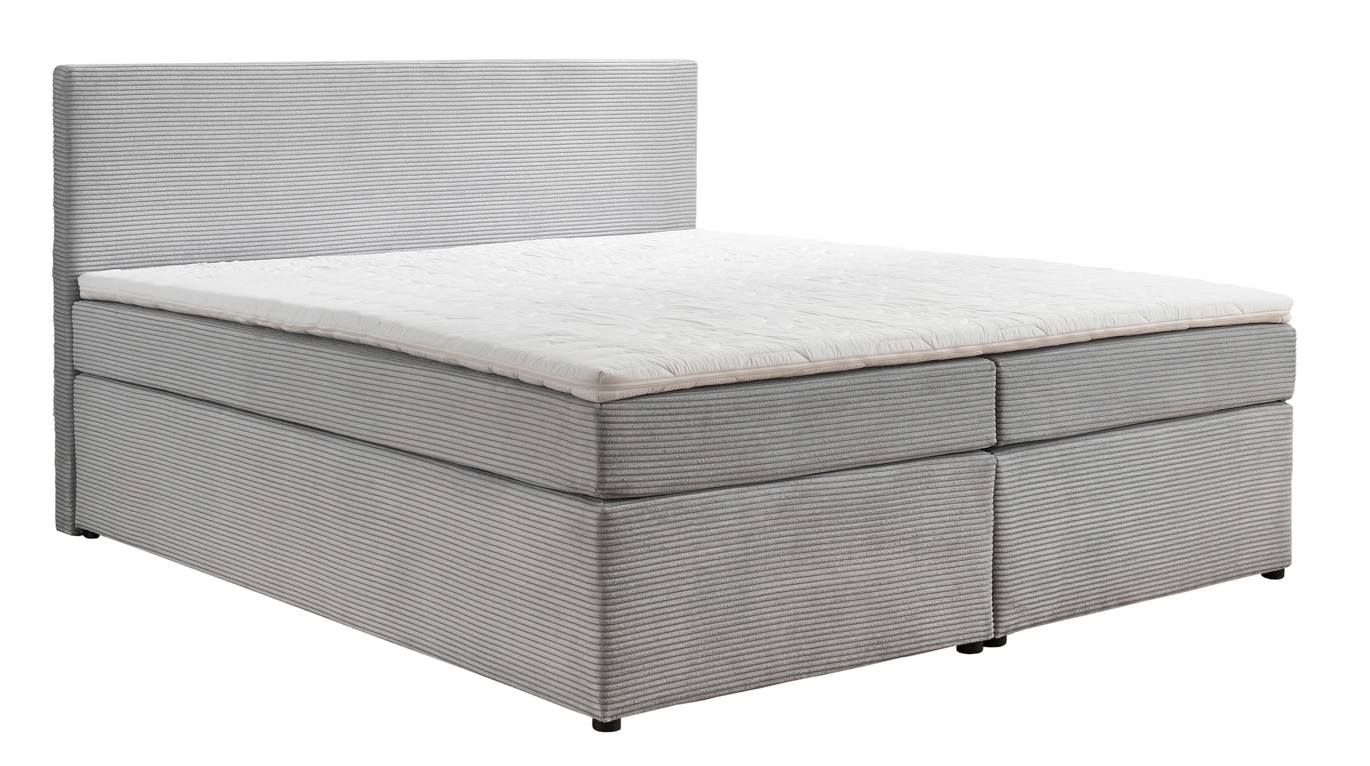 Boxspringbett LEIA 180 x 200 cm grau