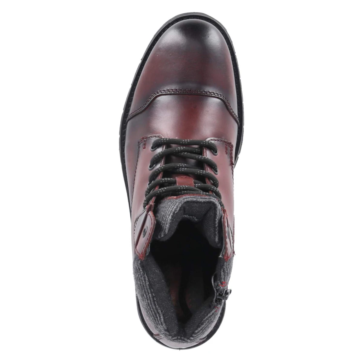 BugattiSchnürboots - dark red