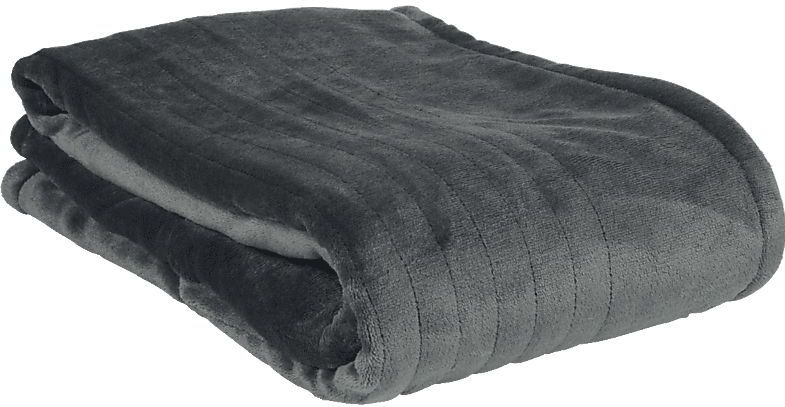 Tristar Elektrische Warmtedeken BW-4781 - 180 x 120 cm - Fleecedeken - 10 standen - Wasmachinebestendig - Grijs