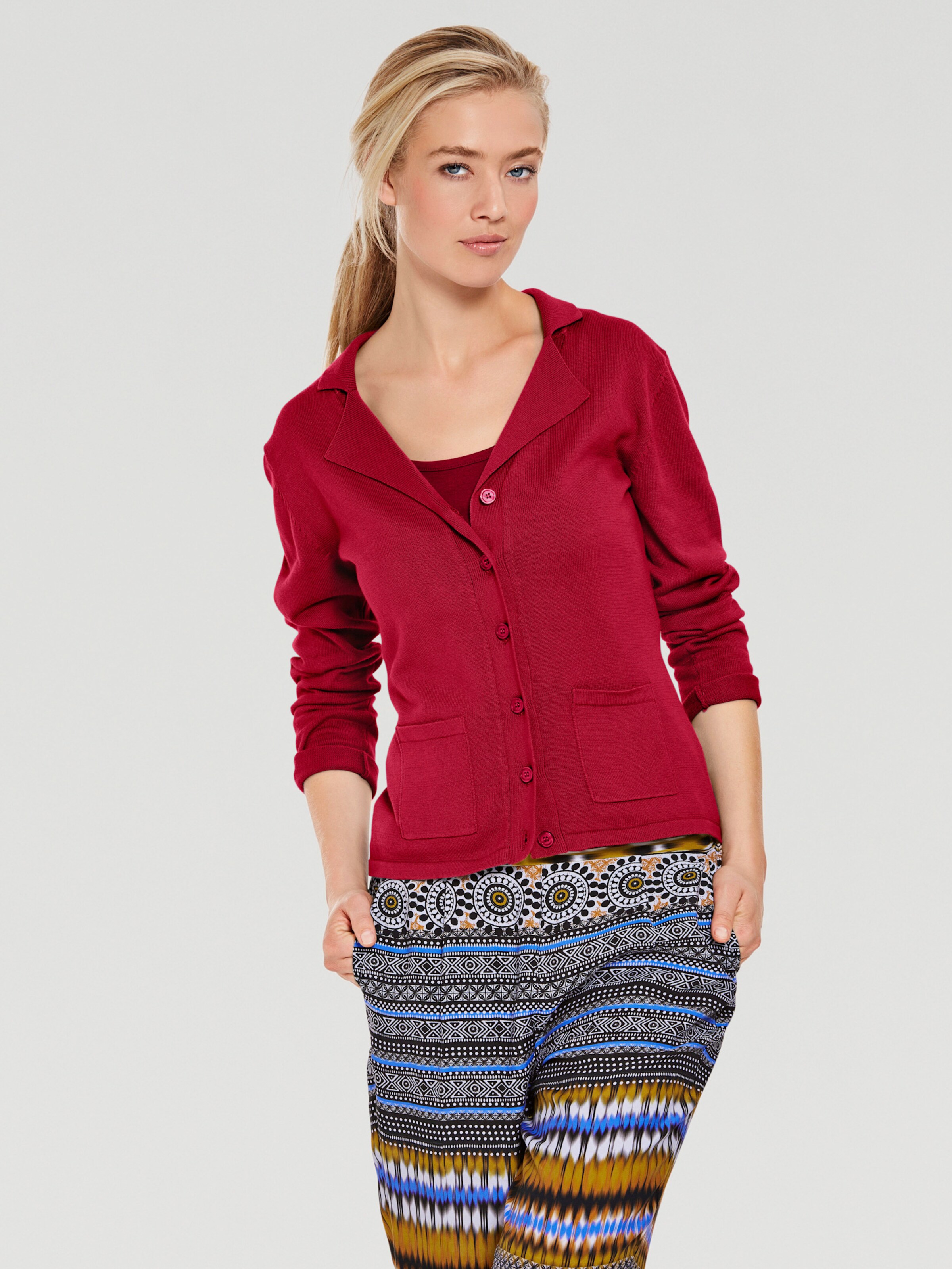 Feinstrickjacke