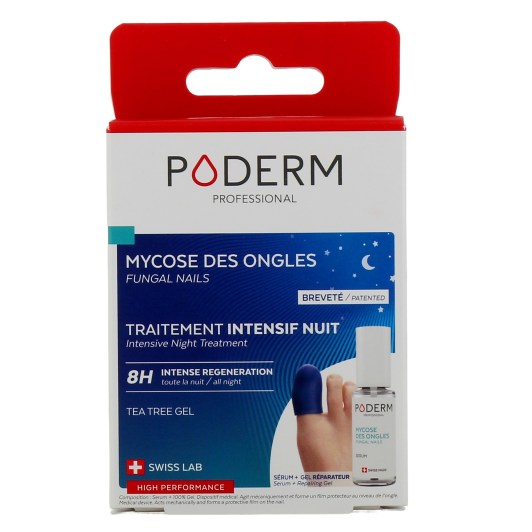 Poderm traitement intensif nuit mycose de l'ongle