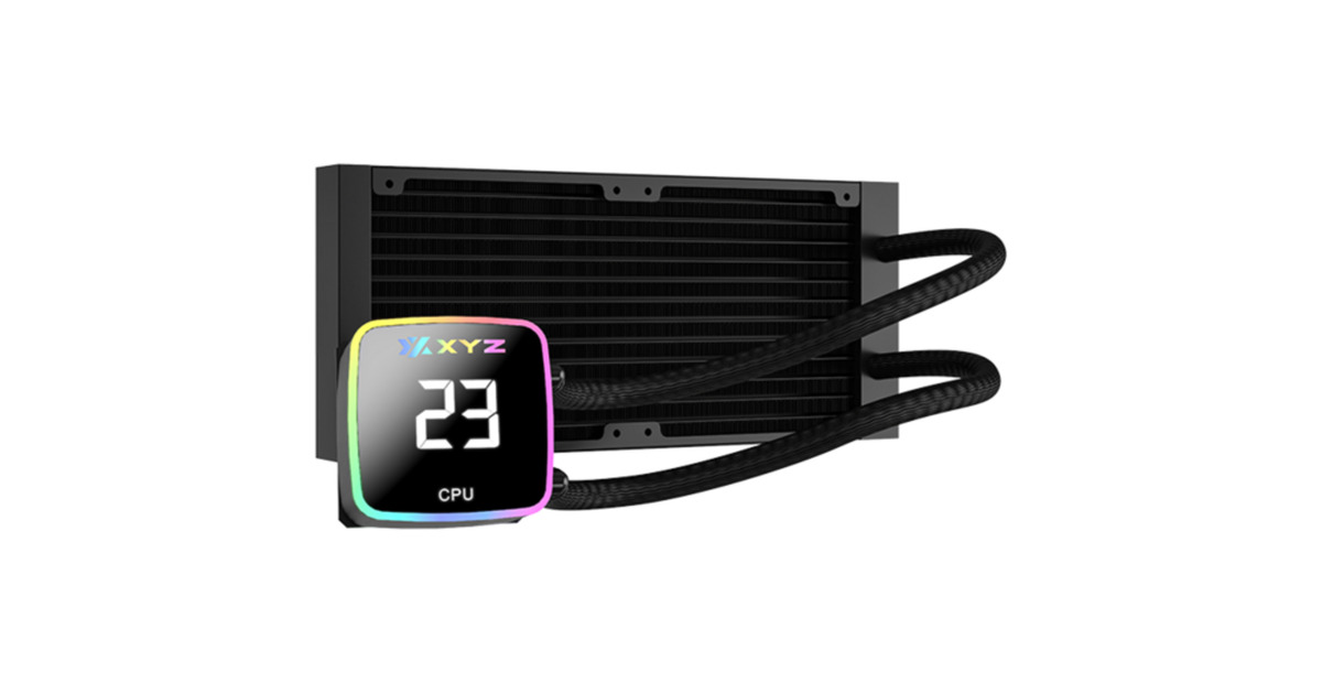 XYZ PC GearAquapulse AIO 240 waterkoeling  (Zwart, ARGB, PWM)