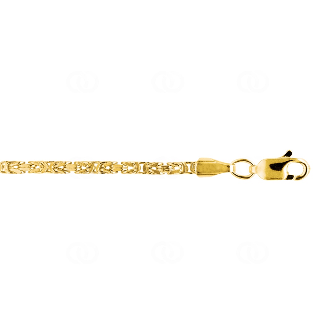 Königsarmband klassisch 750/18 K Gelbgold halbmassiv 2.1mm