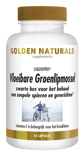 Golden Naturals Vloeibare Groenlipmossel Capsules 60CP