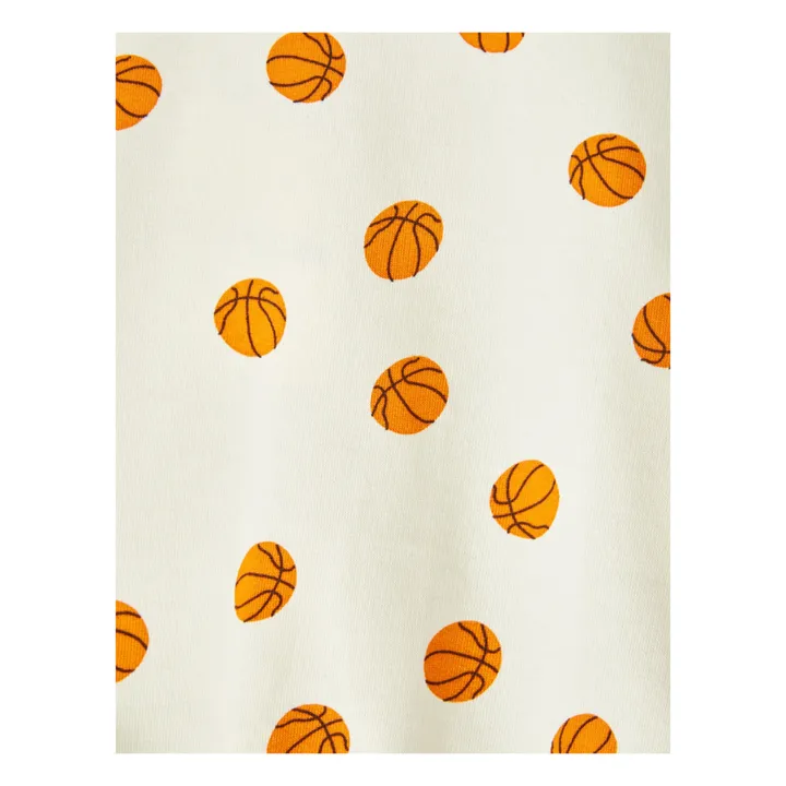 Mini Rodini Sweat Basketball Coton Bio | Ecru