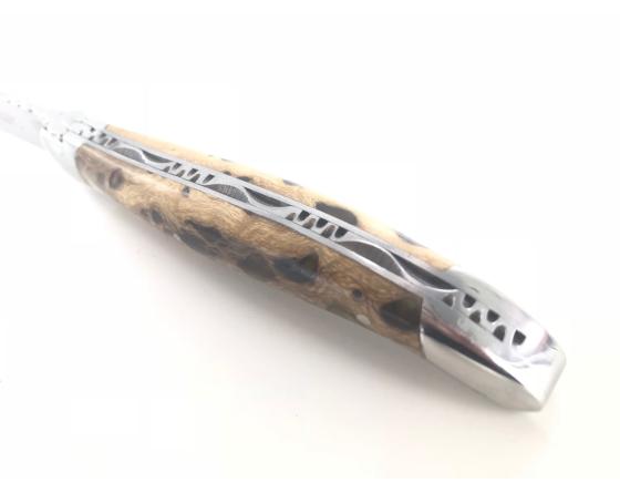 Laguiole 12 cm Cactus Ambre - 2 mitres Couteau de poche par Laguiole en Aubrac