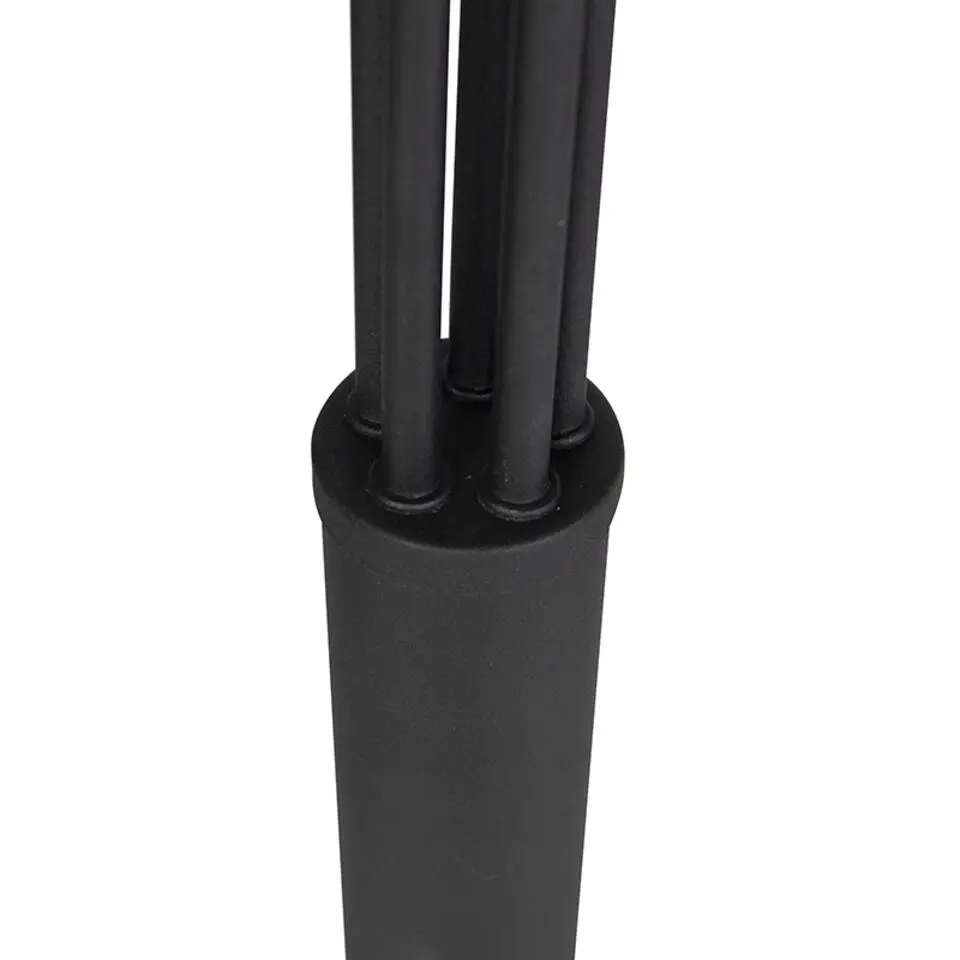 Qazqa vloerlampen sixties zwart e14
