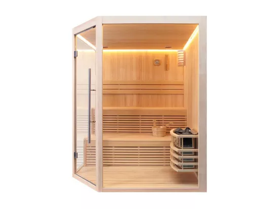 Sauna d'angle Boreal® Evasion Baltik 3/4 places - 160x160x210 cm