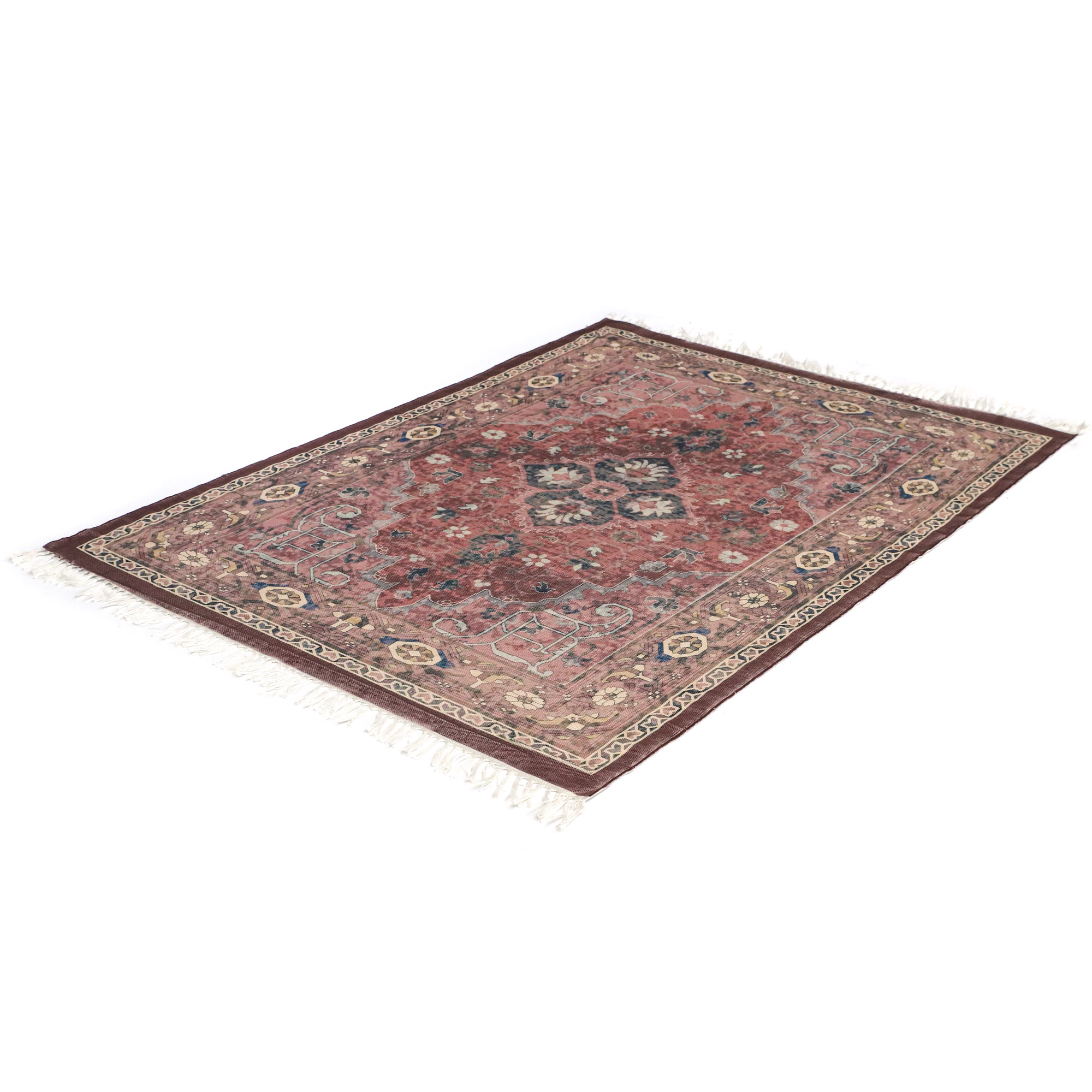 Teppich 'Riya', rot, multicolor, B 200 cm, L 140 cm von fischer's lagerhaus