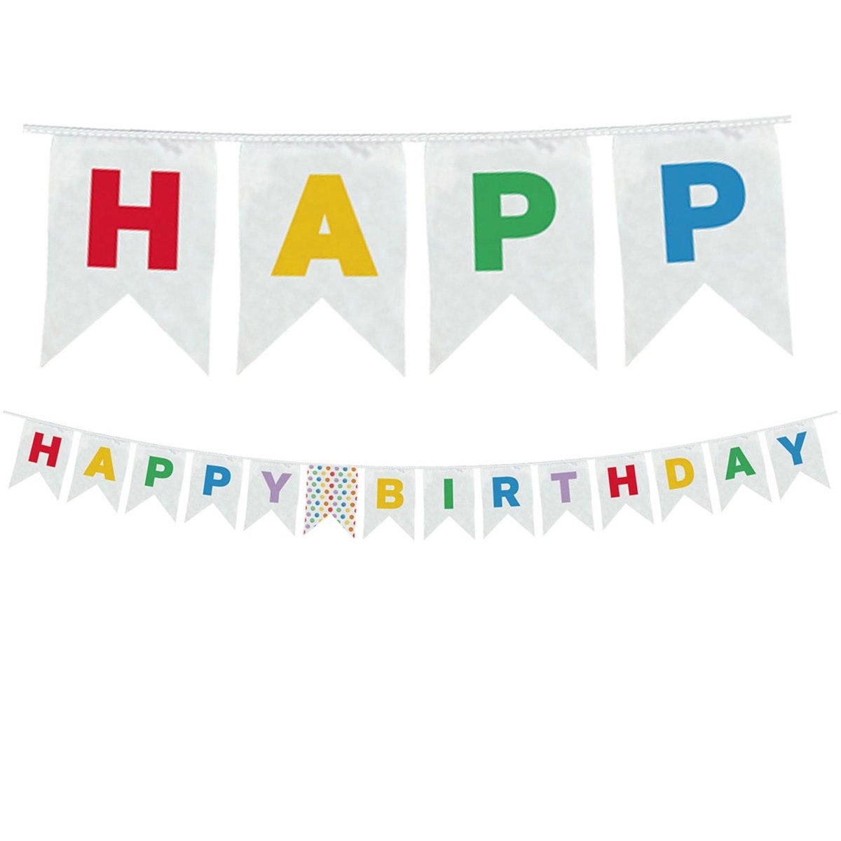 Happy Birthday Letterslinger Gekleurd 2,8m