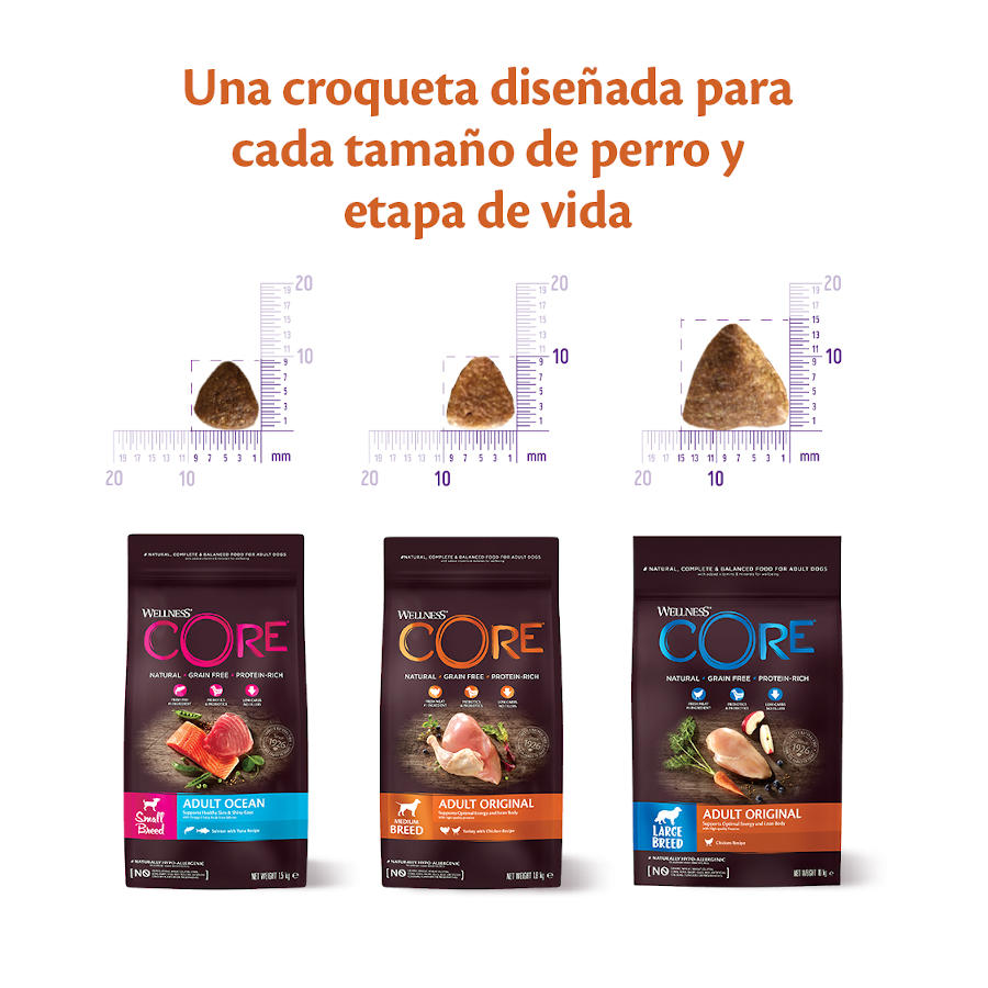 Ração Wellness Core Adult Large Original para Cães de Frango
