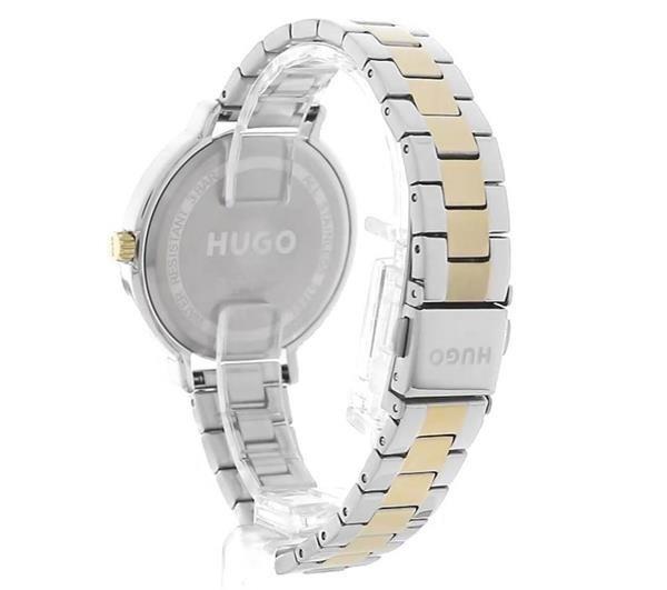 Hugo Edgy Two Tone Bracelet Watch Womens
