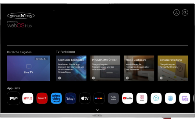Reflexion Smart LED-Smart TV (webOS) inkl. DVD-Player, DVB-S2/C/T2 HD Tuner