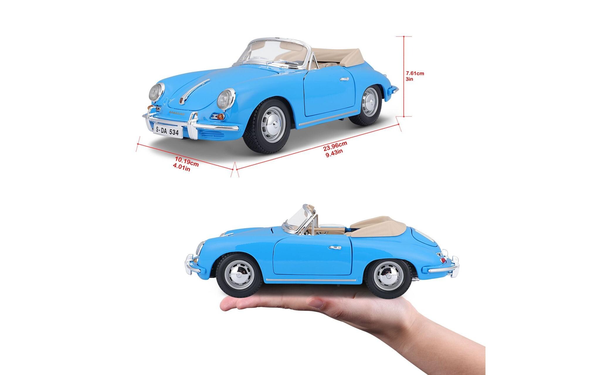 Porsche 356B Cabriolet 1961 Blau 1:18Sammlermodell im Massstab 1:18