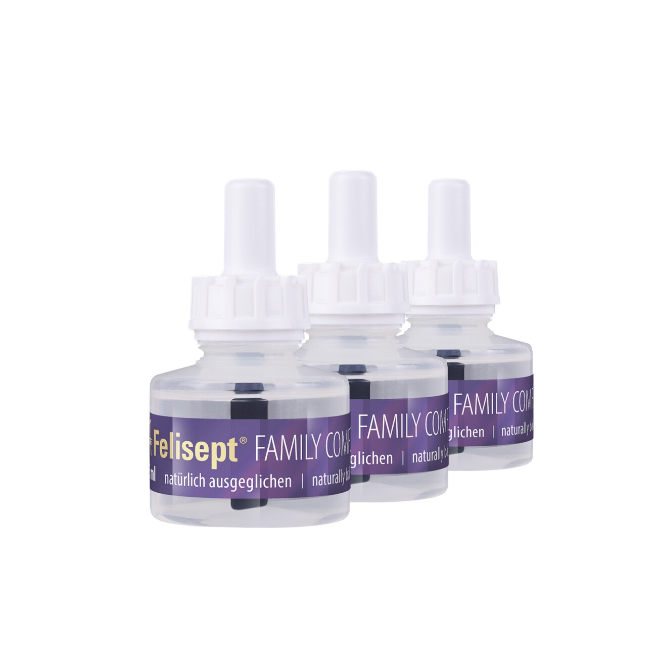 Felisept Family Comfort Nachfüllflakon im Mehrkatzenhaushalt 3x45 ml
