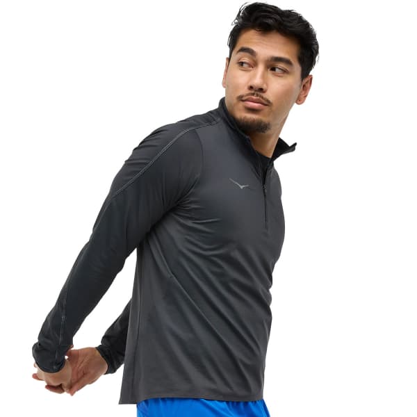 T-shirt running HOKA ONE ONE GLIDETECH QUARTER BLACK